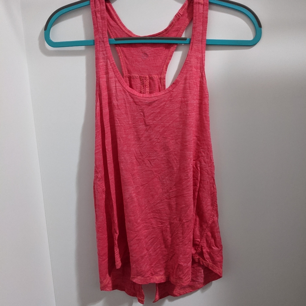 Pink Lululemon tie back tank top